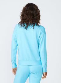 light blue sweatshirt