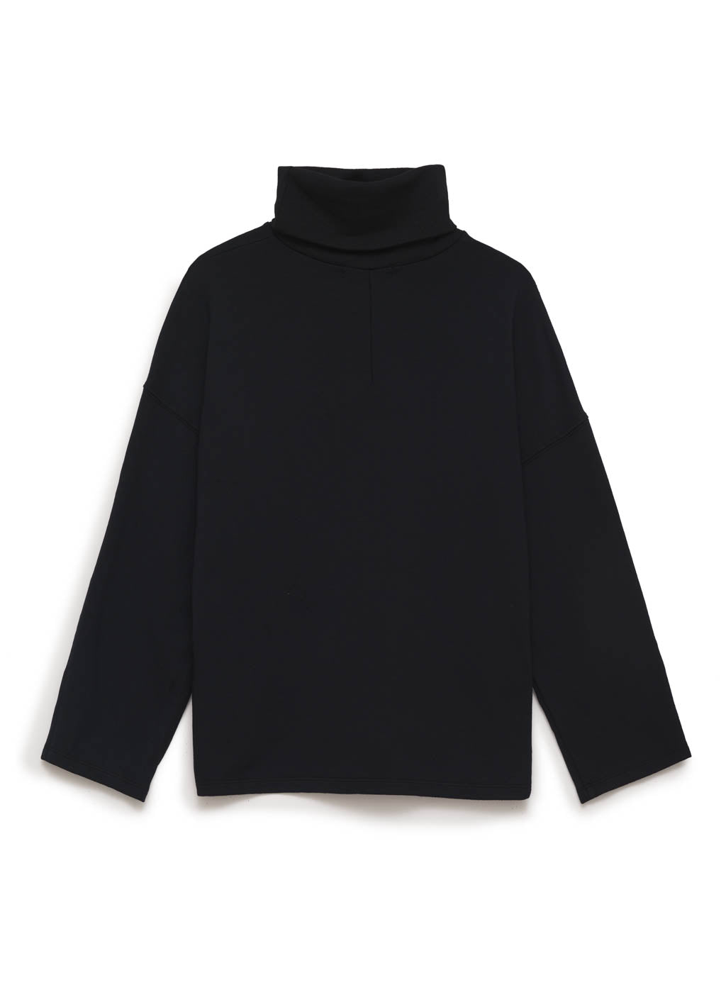 black fleece turtleneck