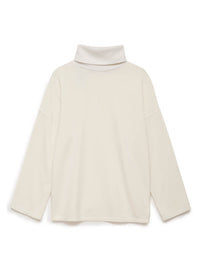 cream fleece turtleneck