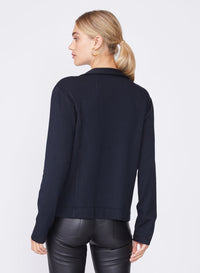 black softest fleece blazer