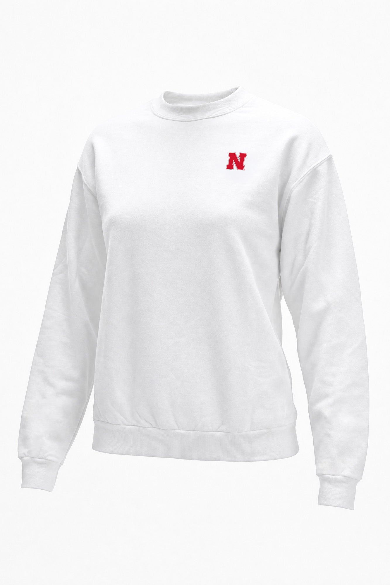 Nebraska Logo Softest Fleece Crewneck Womens Sweatshirt