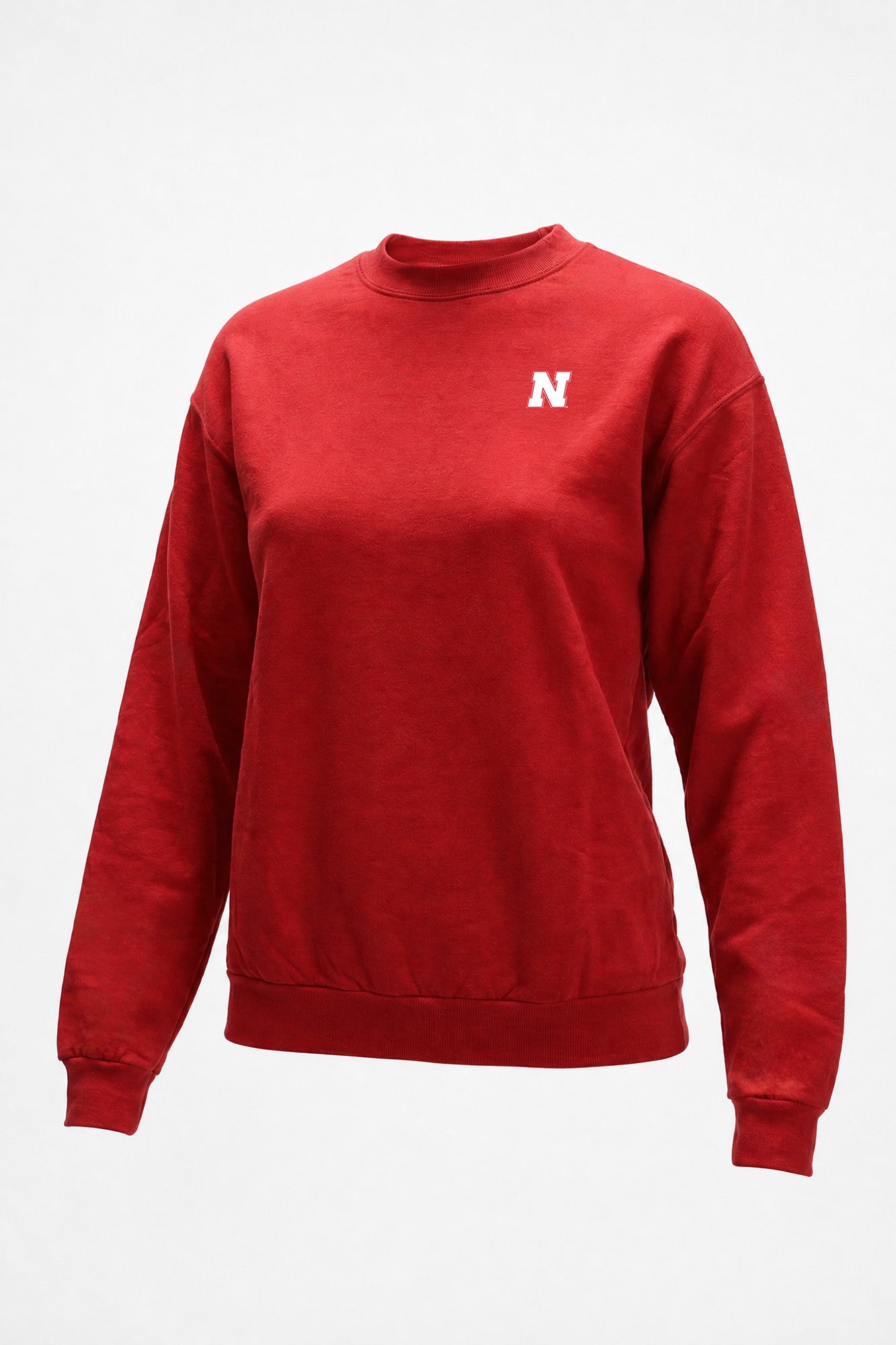 Nebraska Logo Softest Fleece Crewneck Womens Sweatshirt