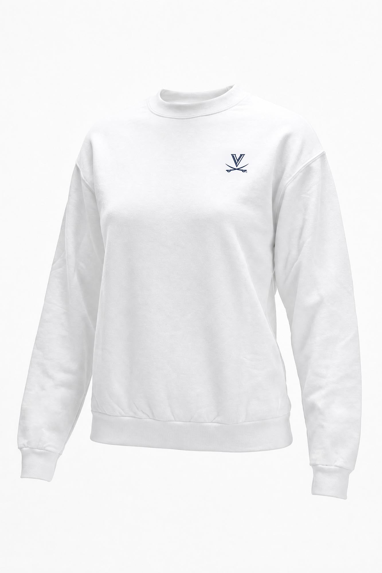 Virginia Logo Softest Fleece Crewneck Womens Sweatshirt