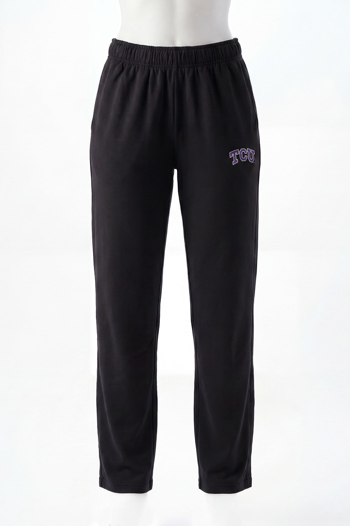 Texas Christian Logo Softest Fleece Straight Leg Womens Sweatpants