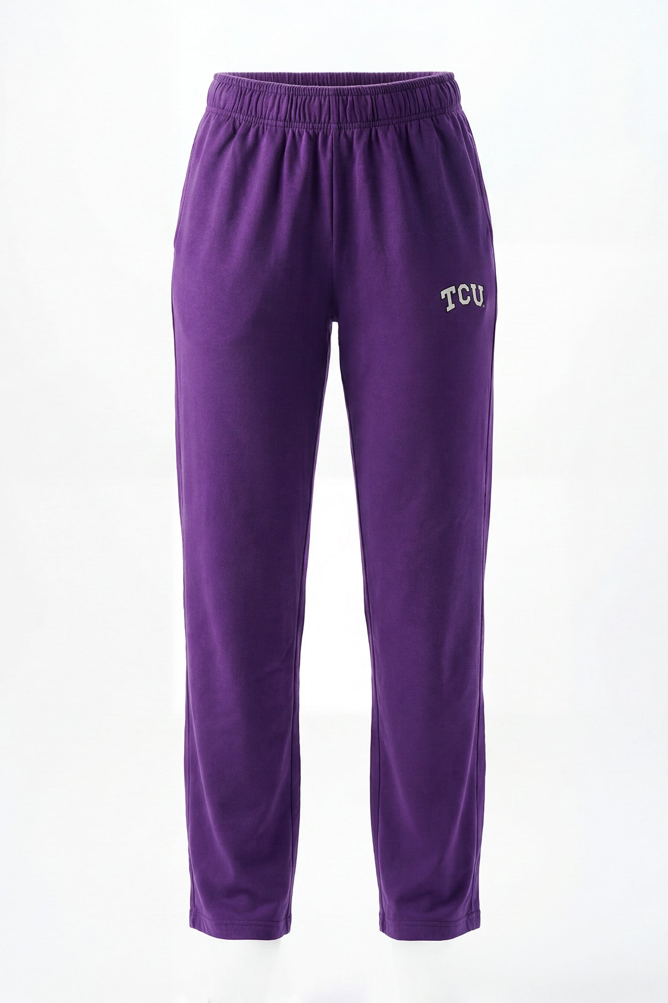 Texas Christian Logo Softest Fleece Straight Leg Womens Sweatpants