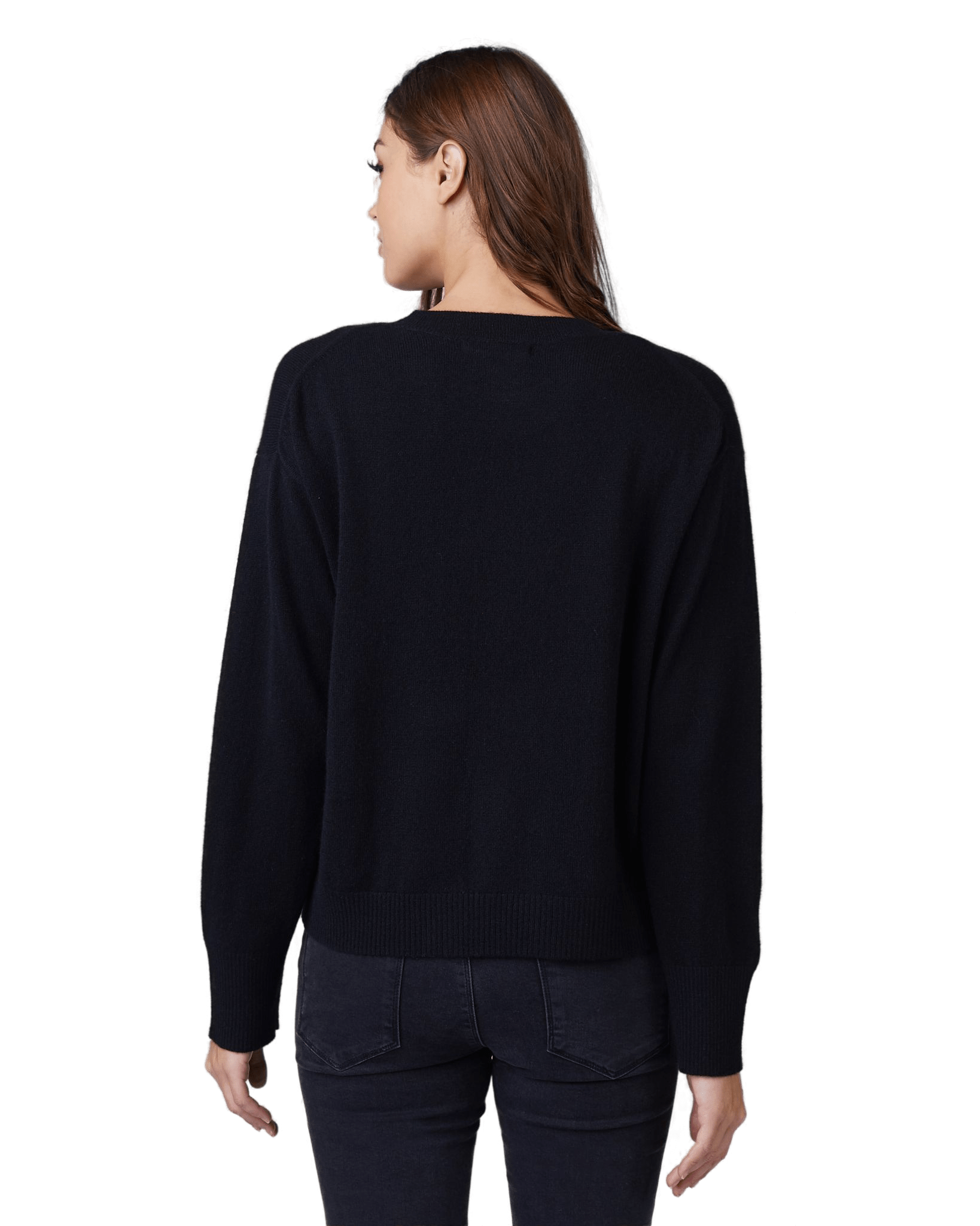 Cashmere Crew Neck Sweater in Black