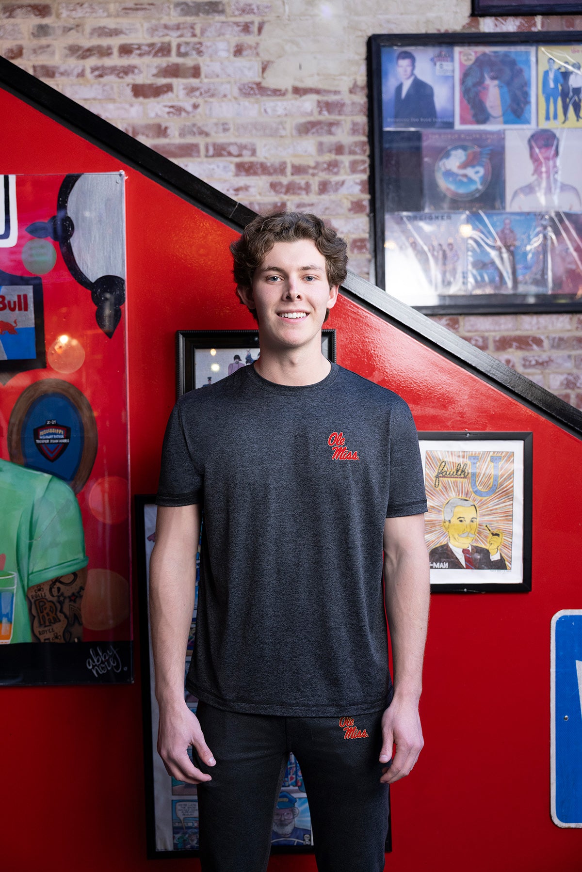 Ole Miss Logo Soft Jersey Tech Tee