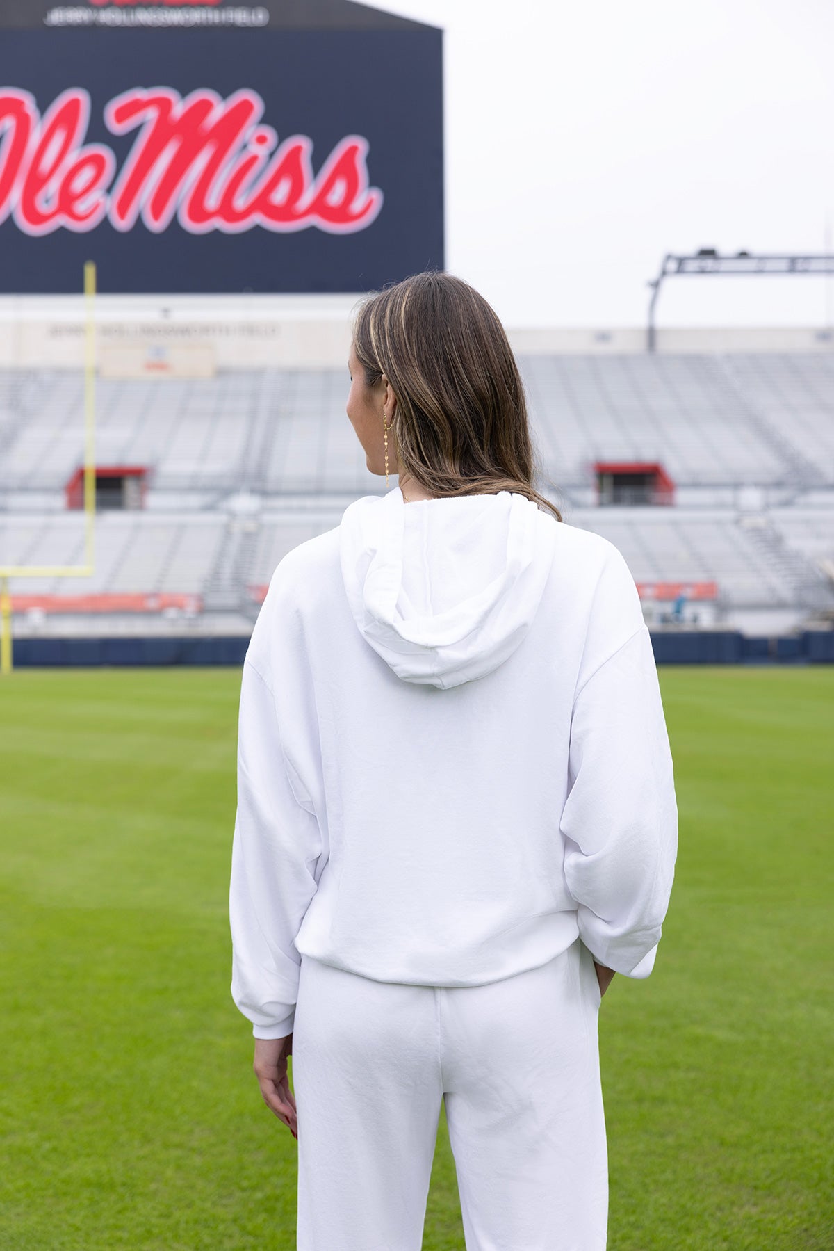 Ole Miss Logo Softest Fleece Womens Hoodie