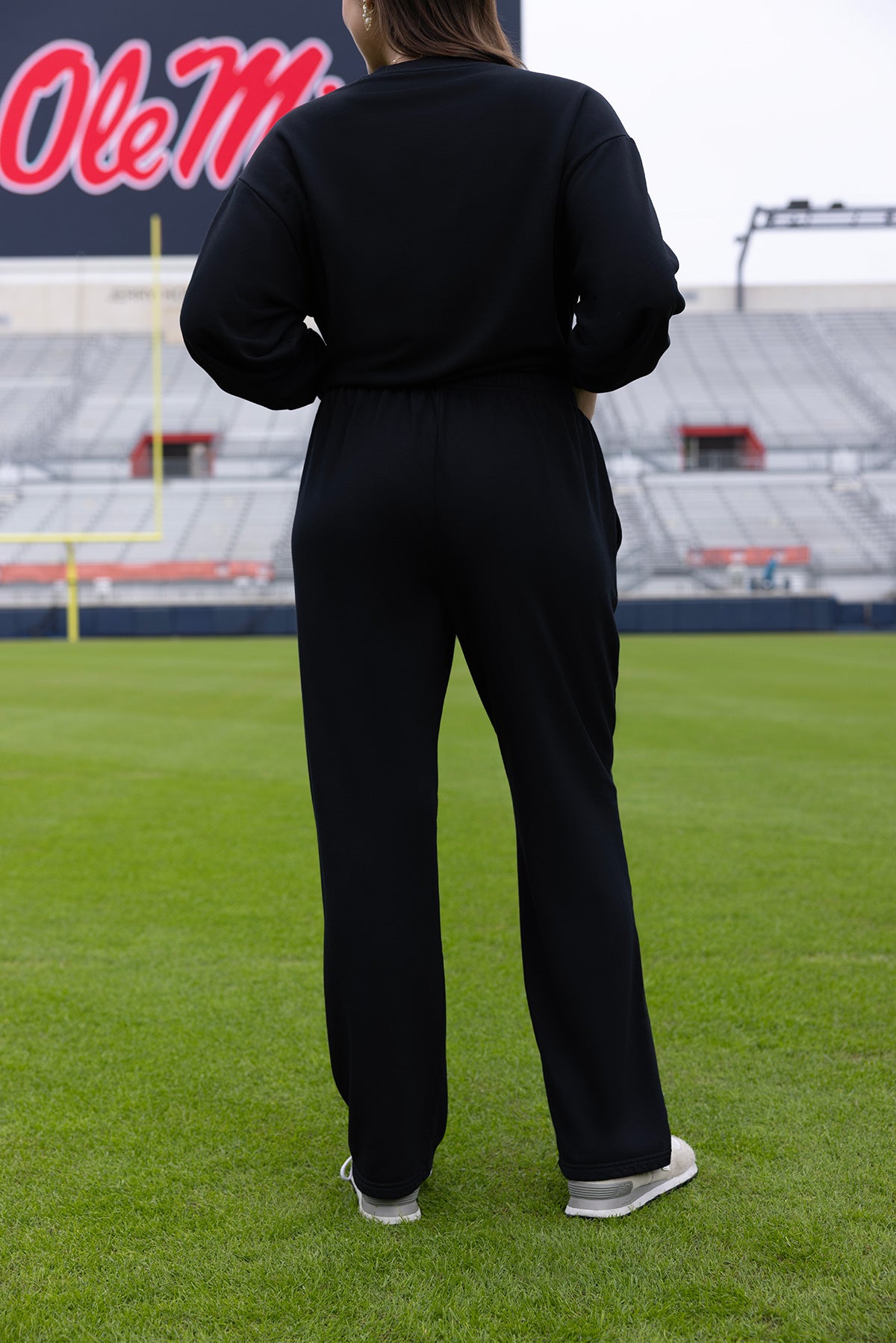 Ole Miss Logo Softest Fleece Straight Leg Womens Sweatpant