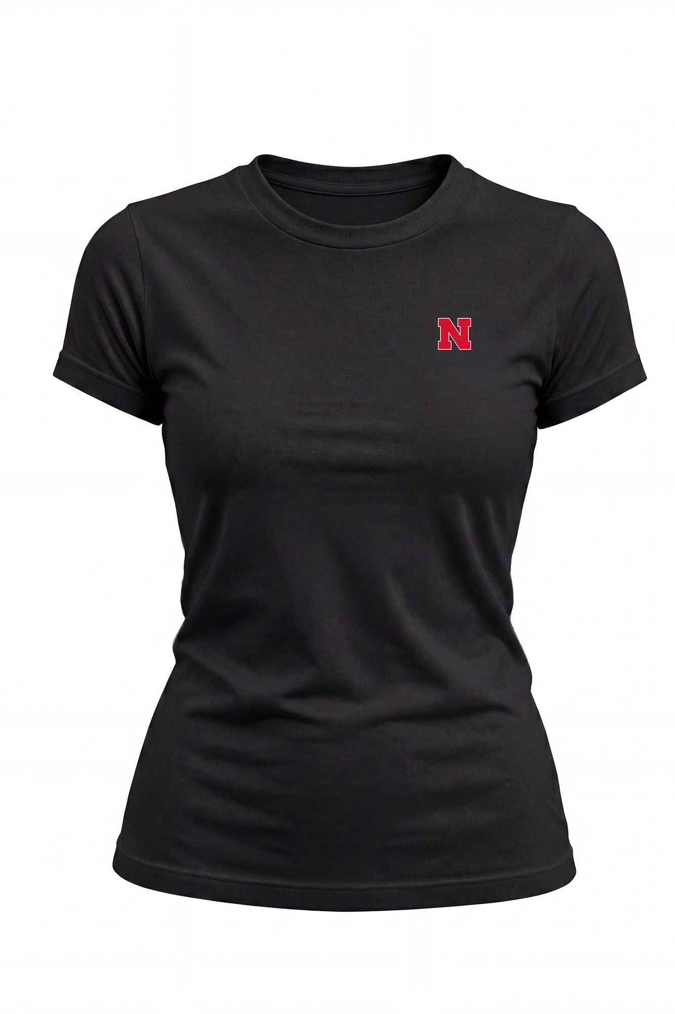 Nebraska Logo Cloud Knit Crew Neck Womens Tee