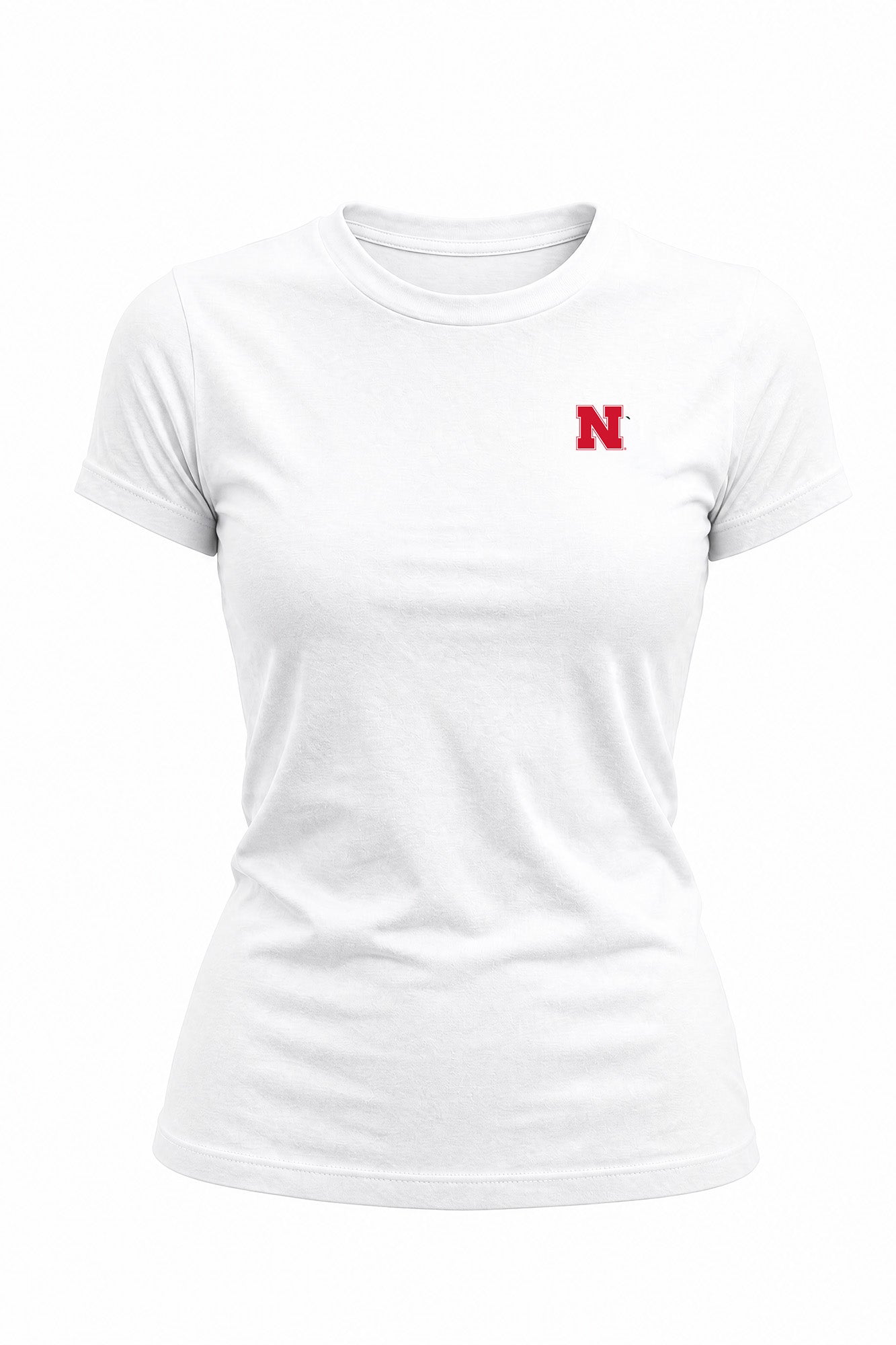 Nebraska Logo Cloud Knit Crew Neck Womens Tee