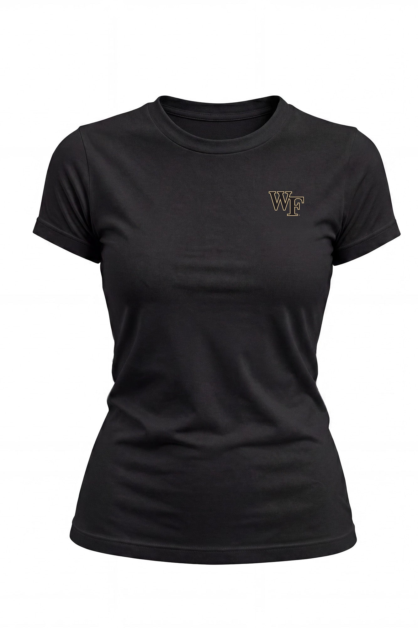 Wake Forest Logo Cloud Knit Crew Neck Womens Tee
