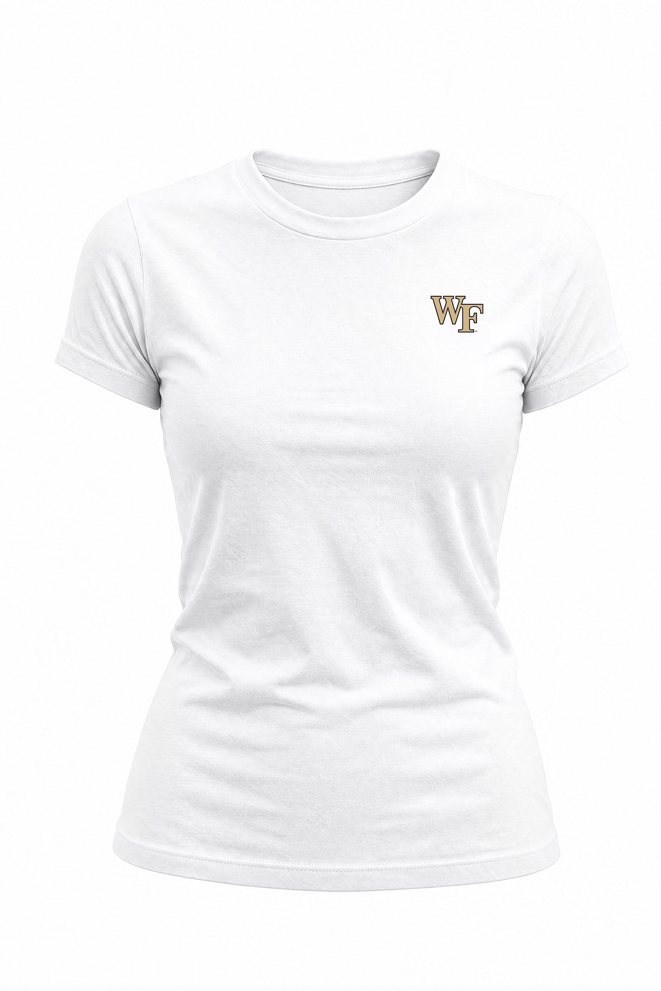 Wake Forest Logo Cloud Knit Crew Neck Womens Tee