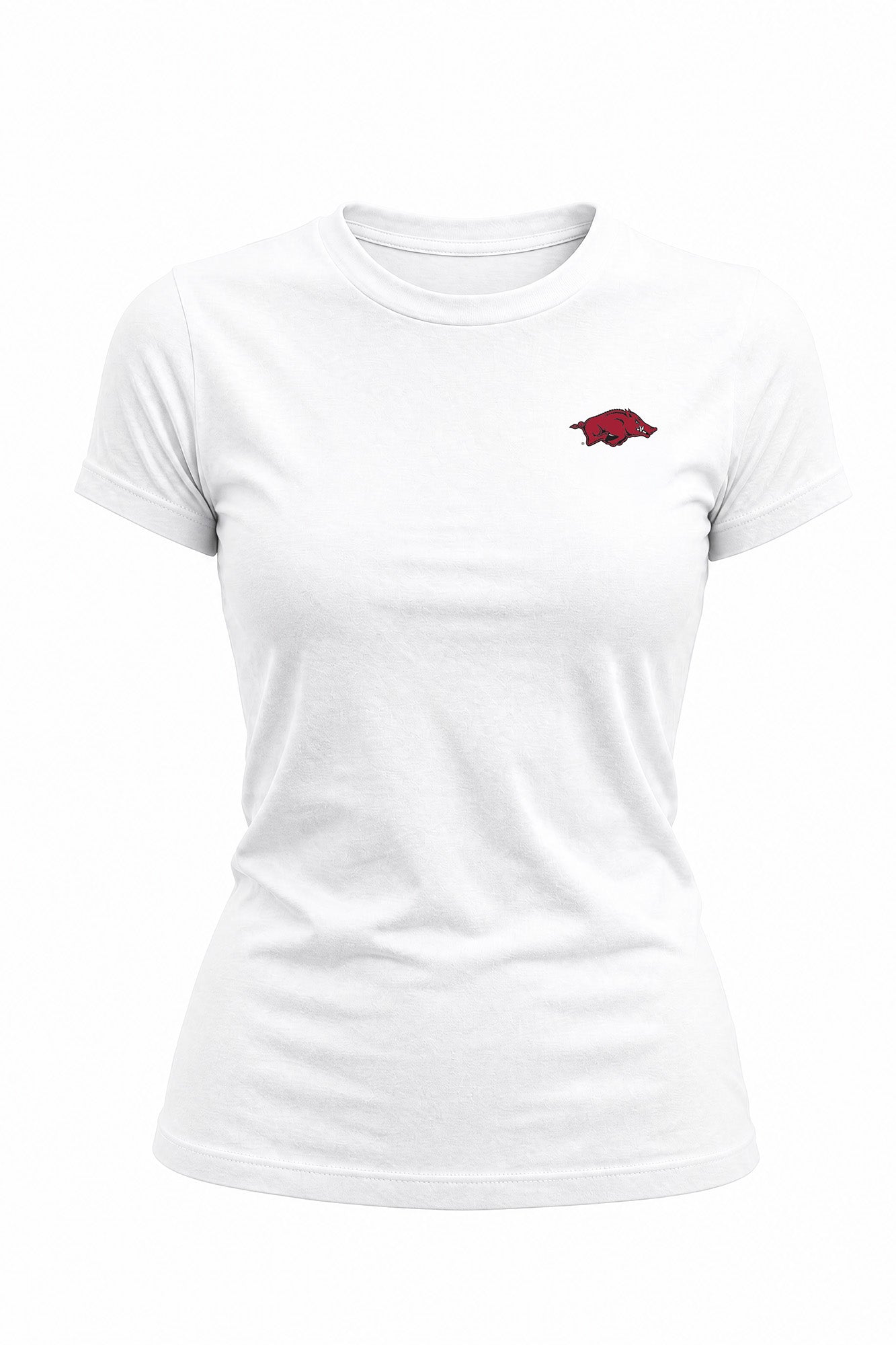 Arkansas Logo Cloud Knit Crew Neck Womens Tee