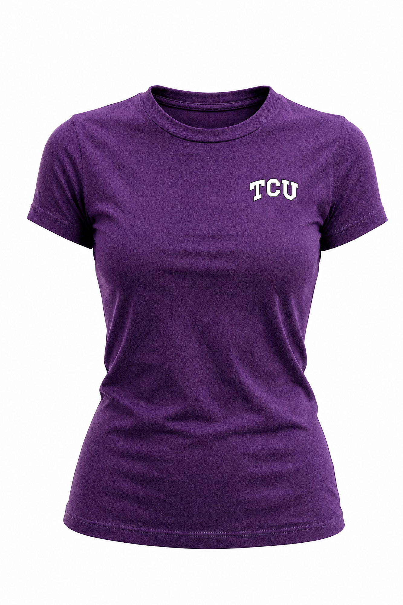 Texas Christian Logo Cloud Crew Neck Womens Tee