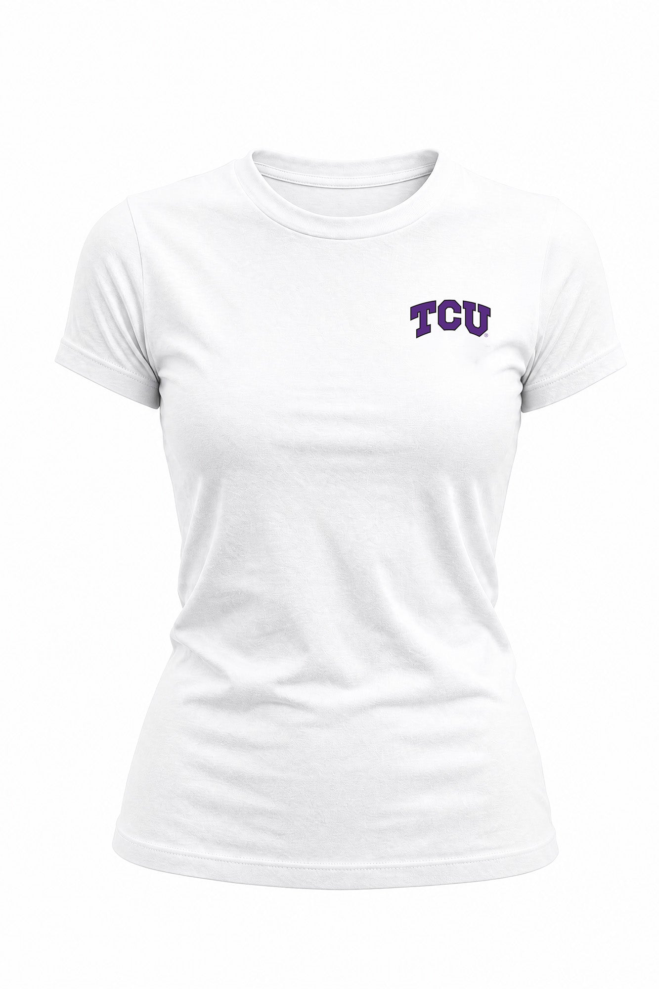 Texas Christian Logo Cloud Crew Neck Womens Tee