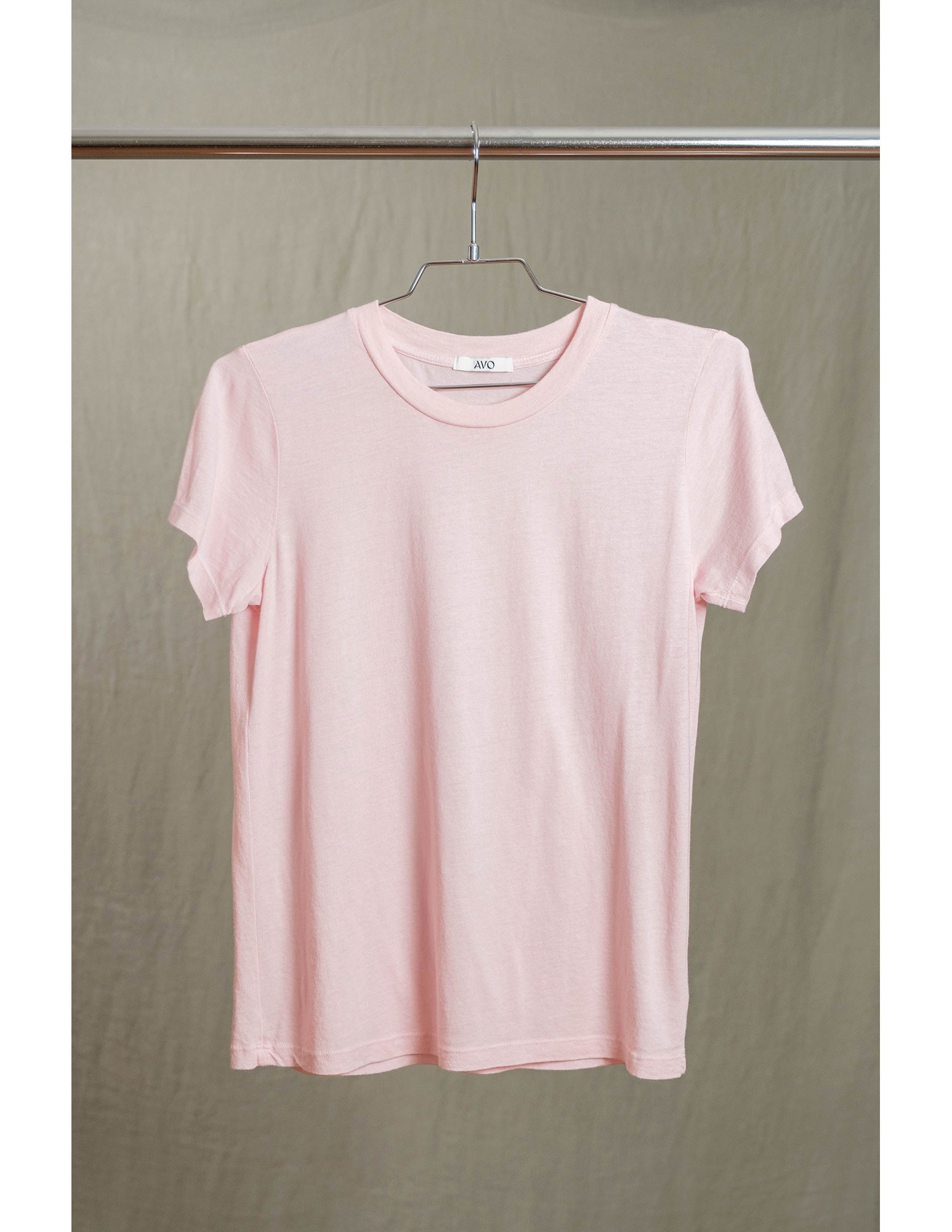 Butter Soft Short Sleeve Crew in Blush