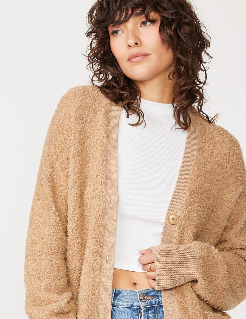 Rabassa Cardigan in Camel