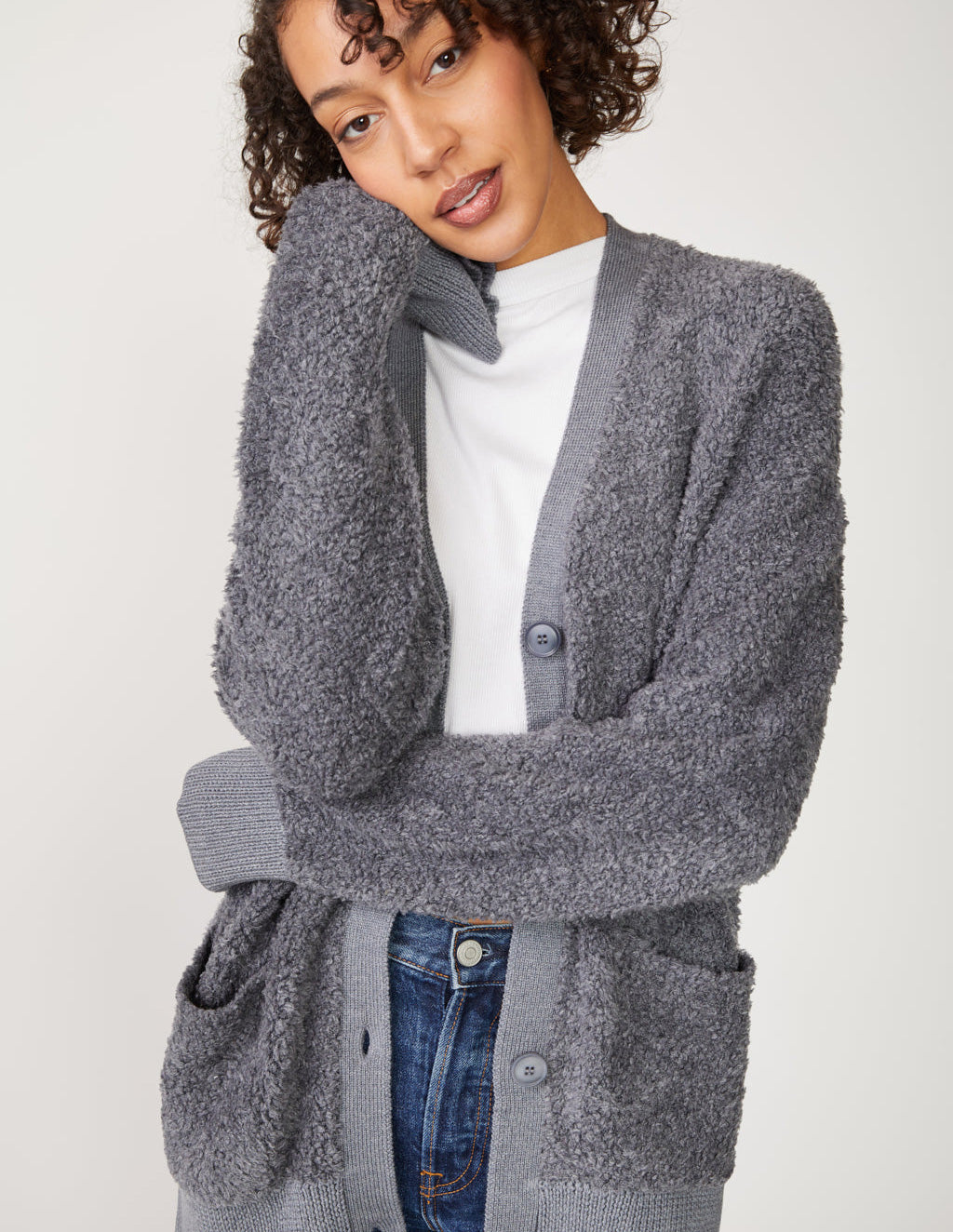 Rabassa Cardigan in Charcoal