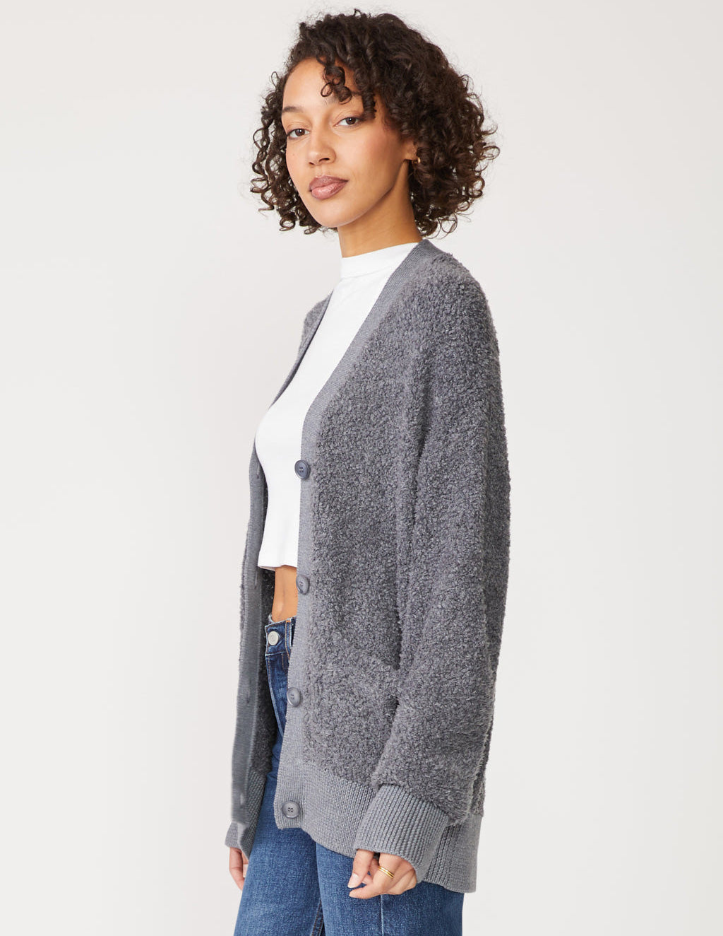 Rabassa Cardigan in Charcoal