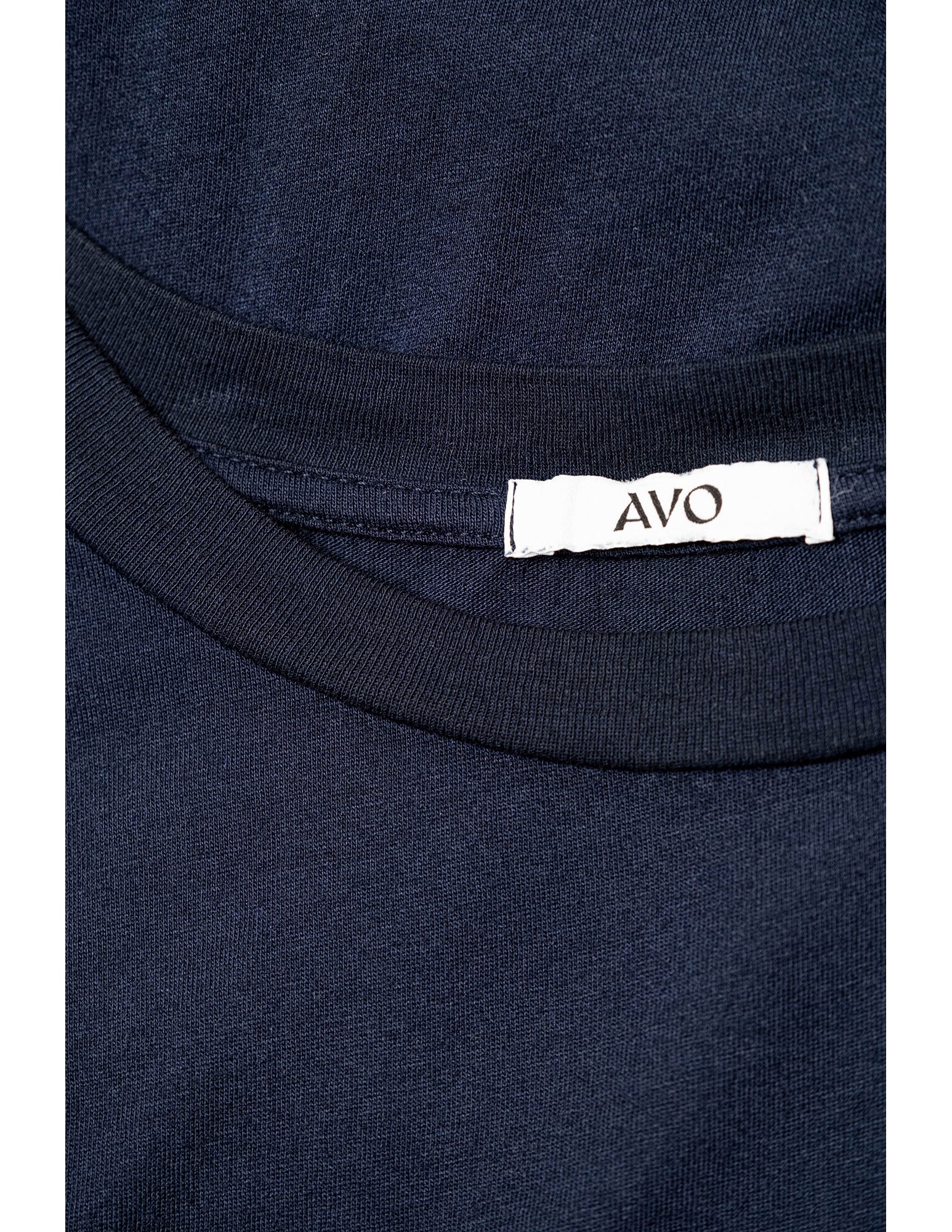 Butter Soft Boxy Crop in Midnight Blue