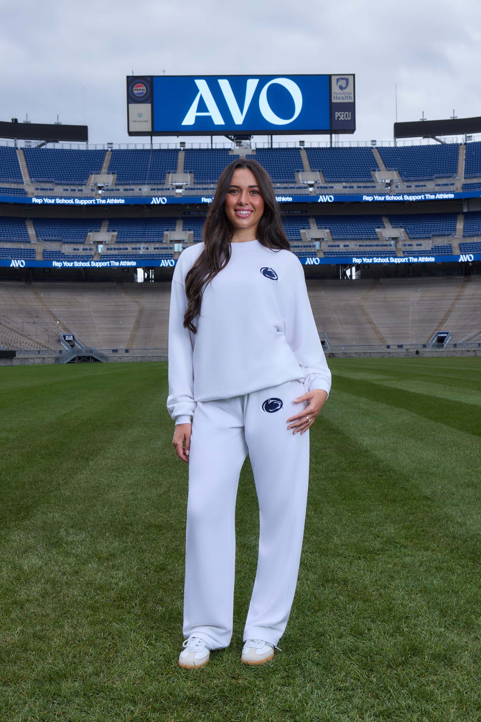 Penn State Logo Softest Fleece Crewneck Womens Sweatshirt