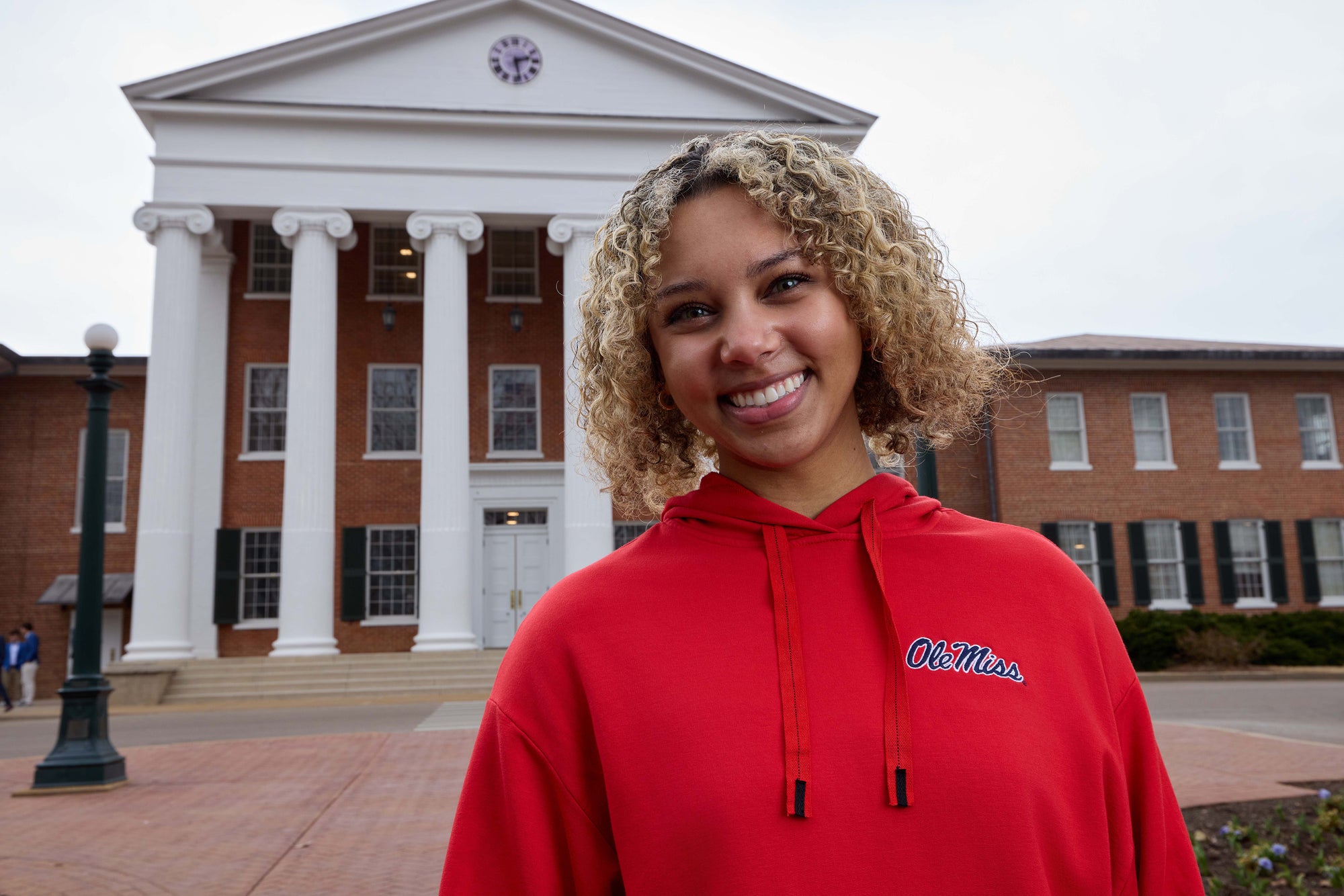 Ole Miss Logo Softest Fleece Womens Hoodie
