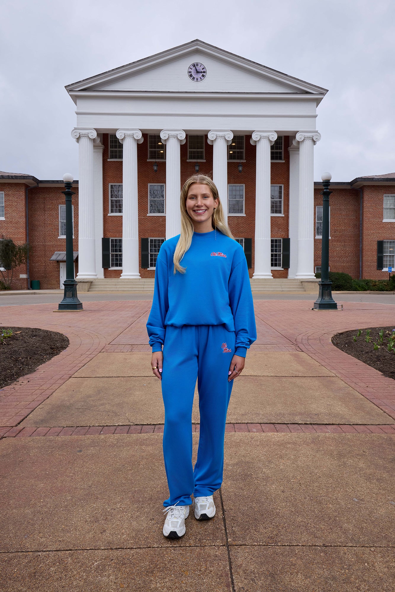 Ole Miss Logo Softest Fleece Straight Leg Womens Sweatpant