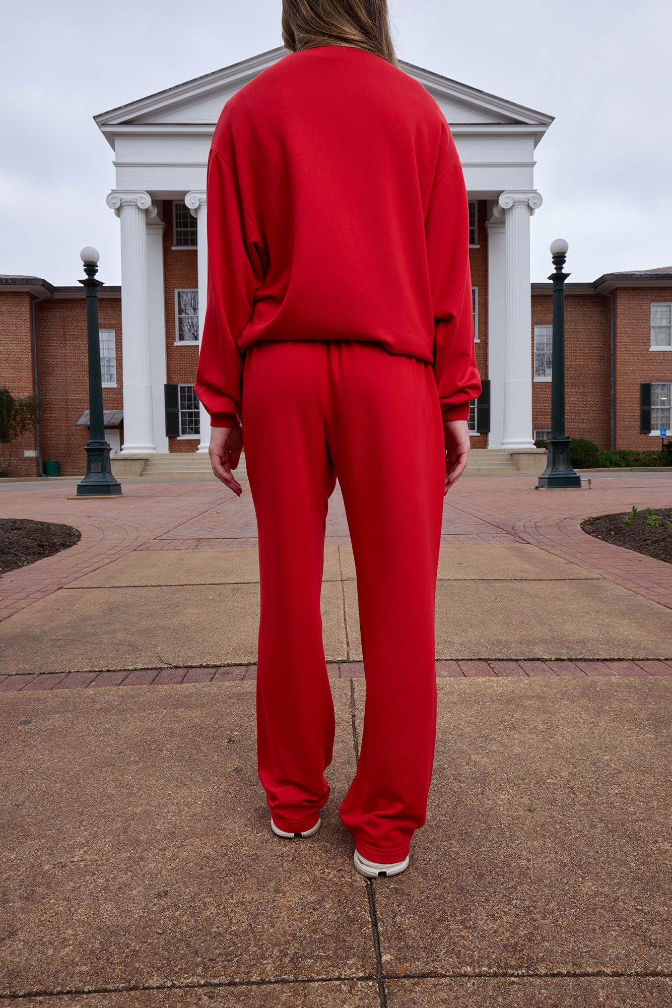Ole Miss Logo Softest Fleece Straight Leg Womens Sweatpant