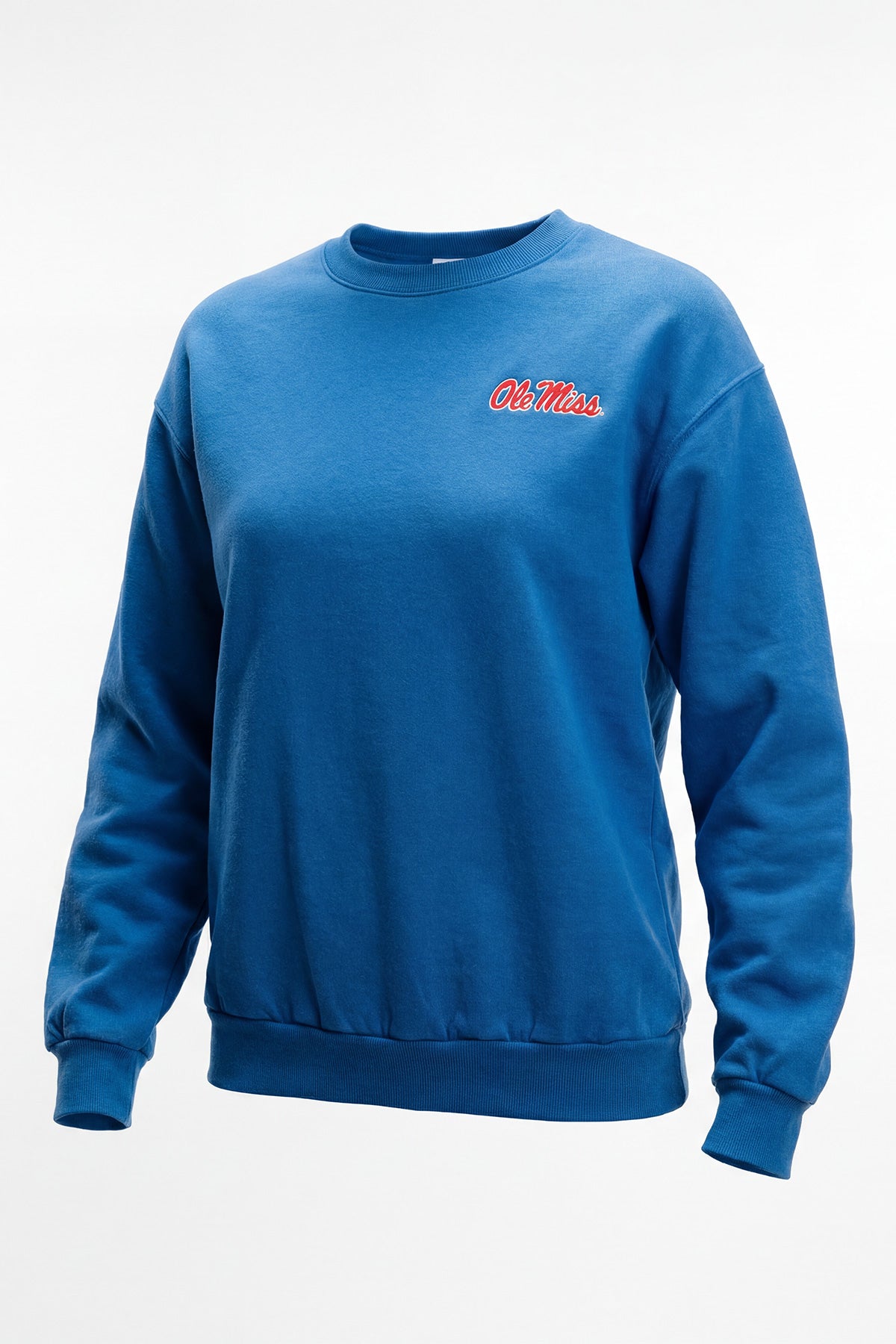 Ole Miss Logo Softest Fleece Crewneck Womens Sweatshirt