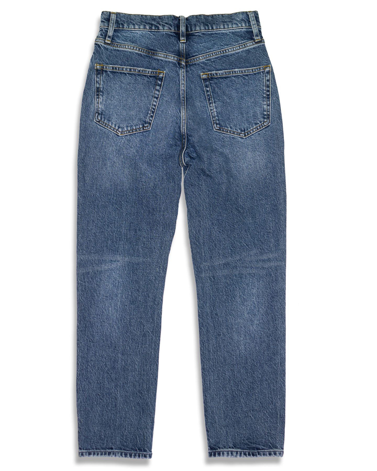 ABSLT Cigarette Straight Jeans in Medium Blue Heritage