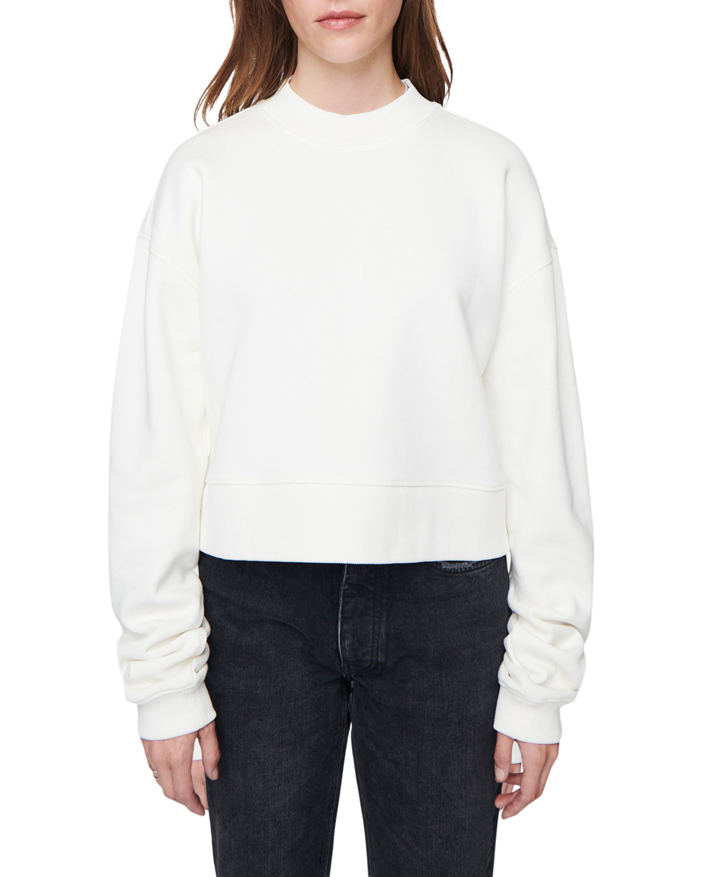 Mock Neck in Off White