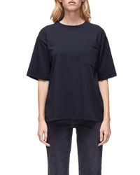 Women's Relaxed Tee in Black Beauty-full view 3/4 front