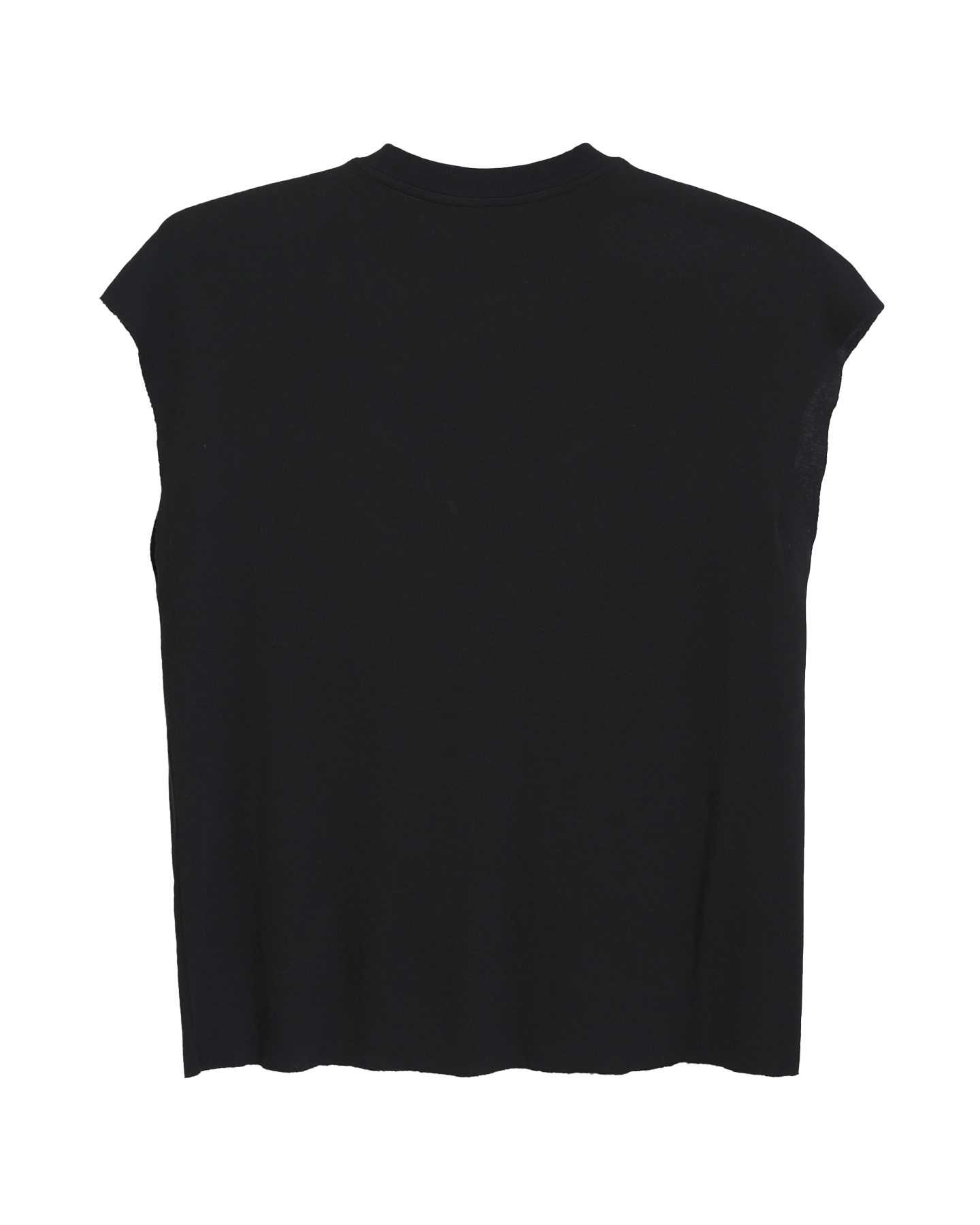 Lightweight Sleeveless Tee in Black