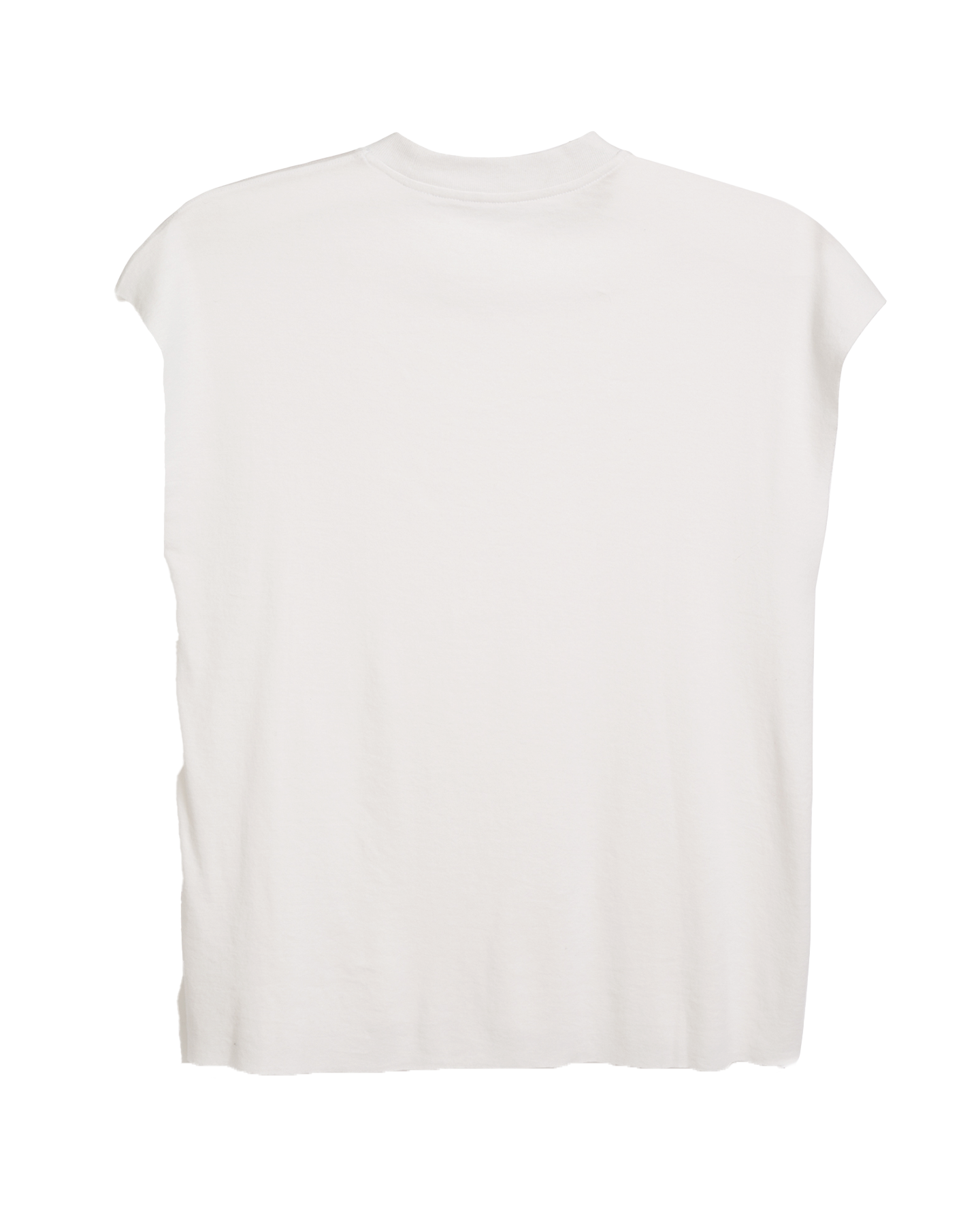 Lightweight Sleeveless Tee in Vintage White