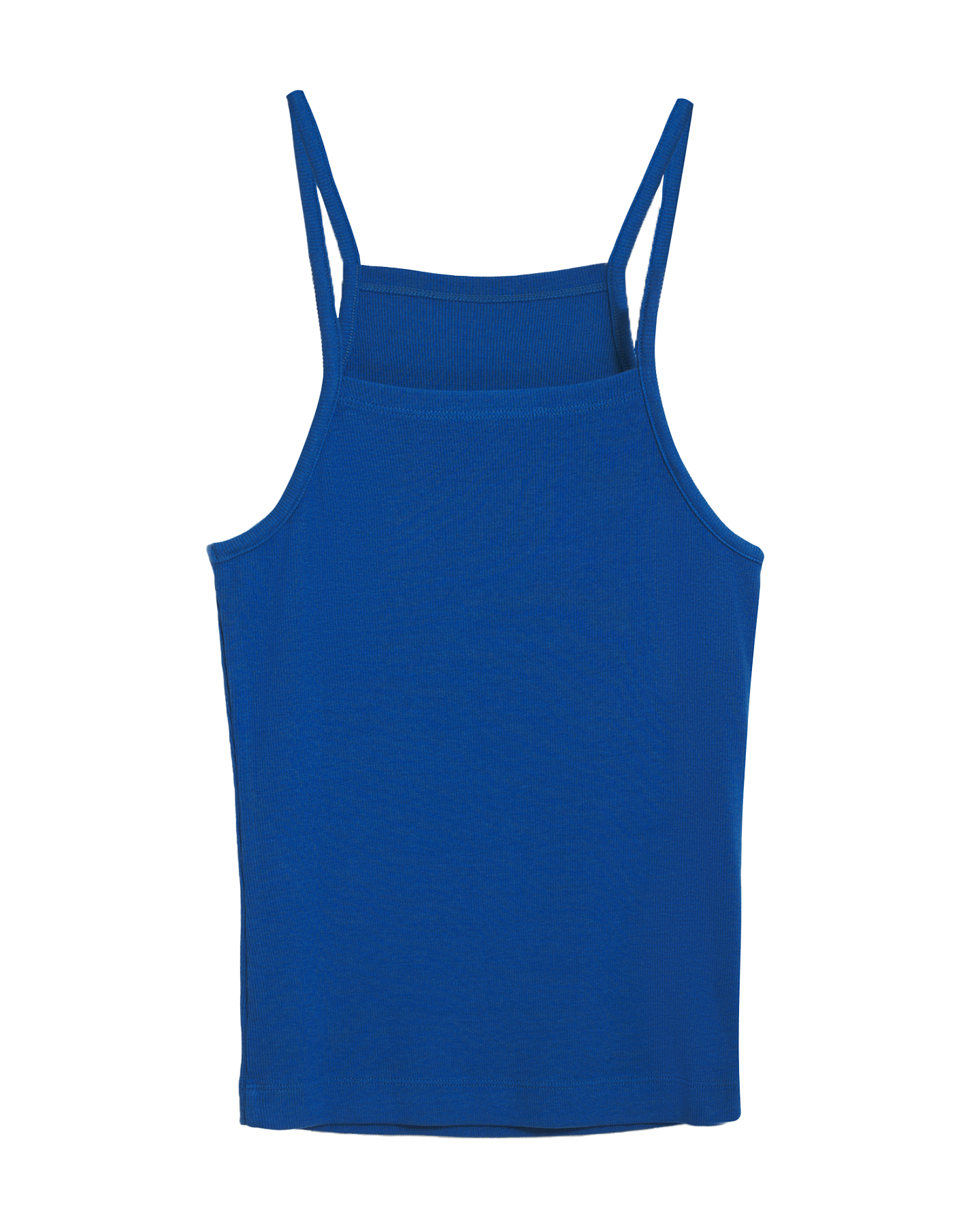 Spaghetti Strap Rib Tank in Yves Blue