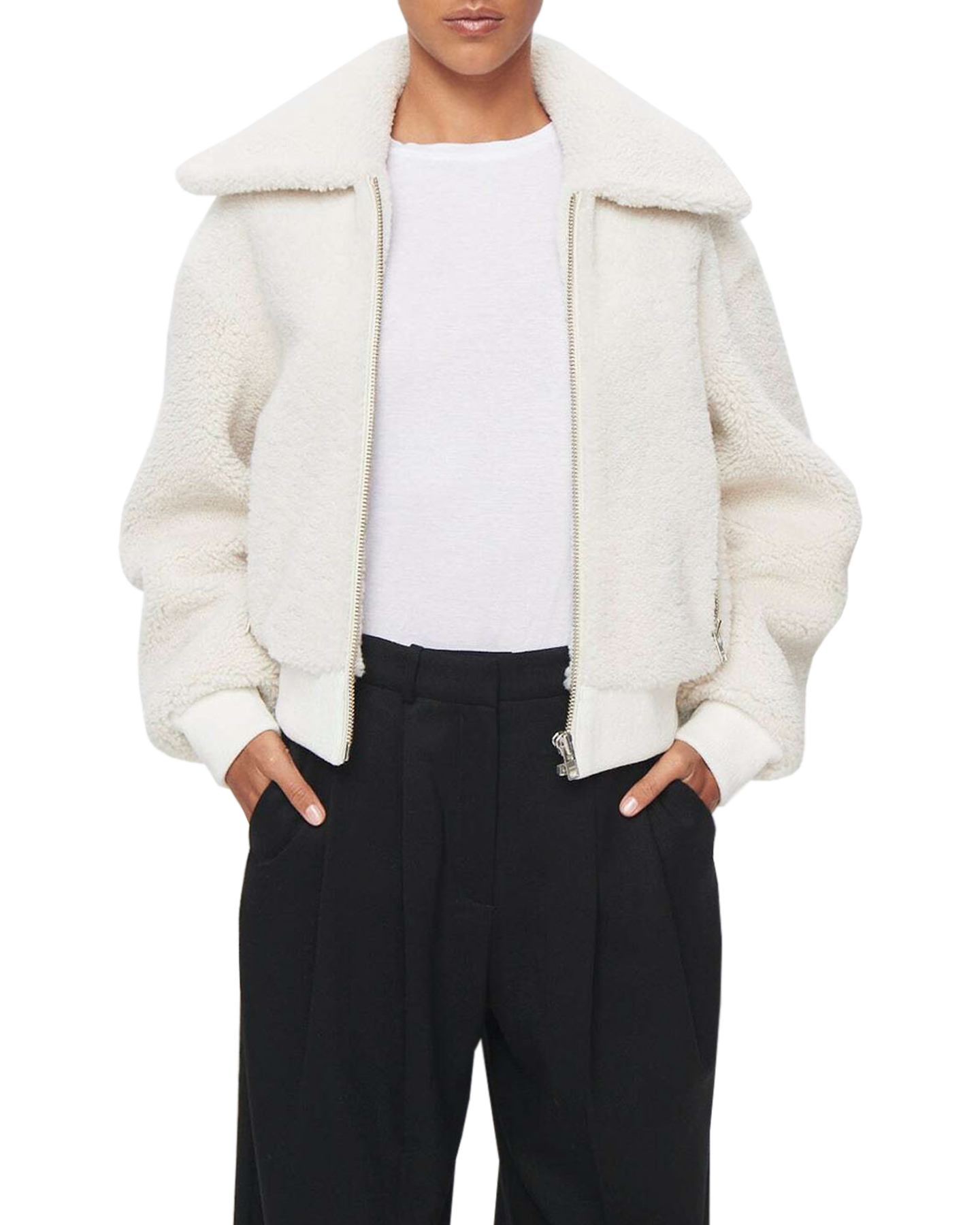 Shearling Jacket in White