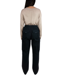 Women's Cargo Pant in Black-full view (back)