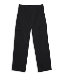 Women's Cargo Pant in Black-flat lay (front)