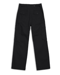 Women's Cargo Pant in Black-flat lay (back)