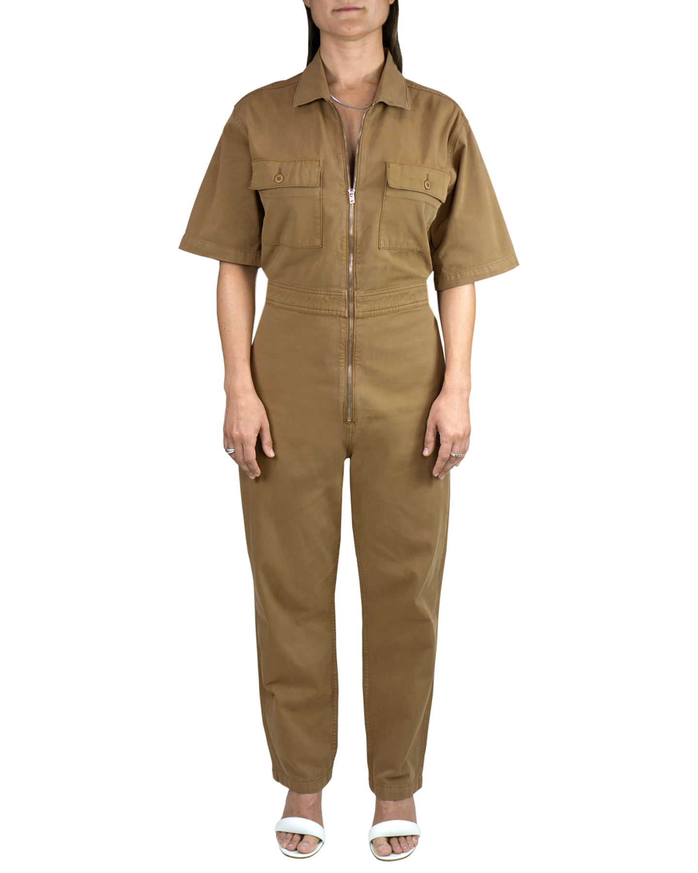 Utility Jumpsuit in Ermine