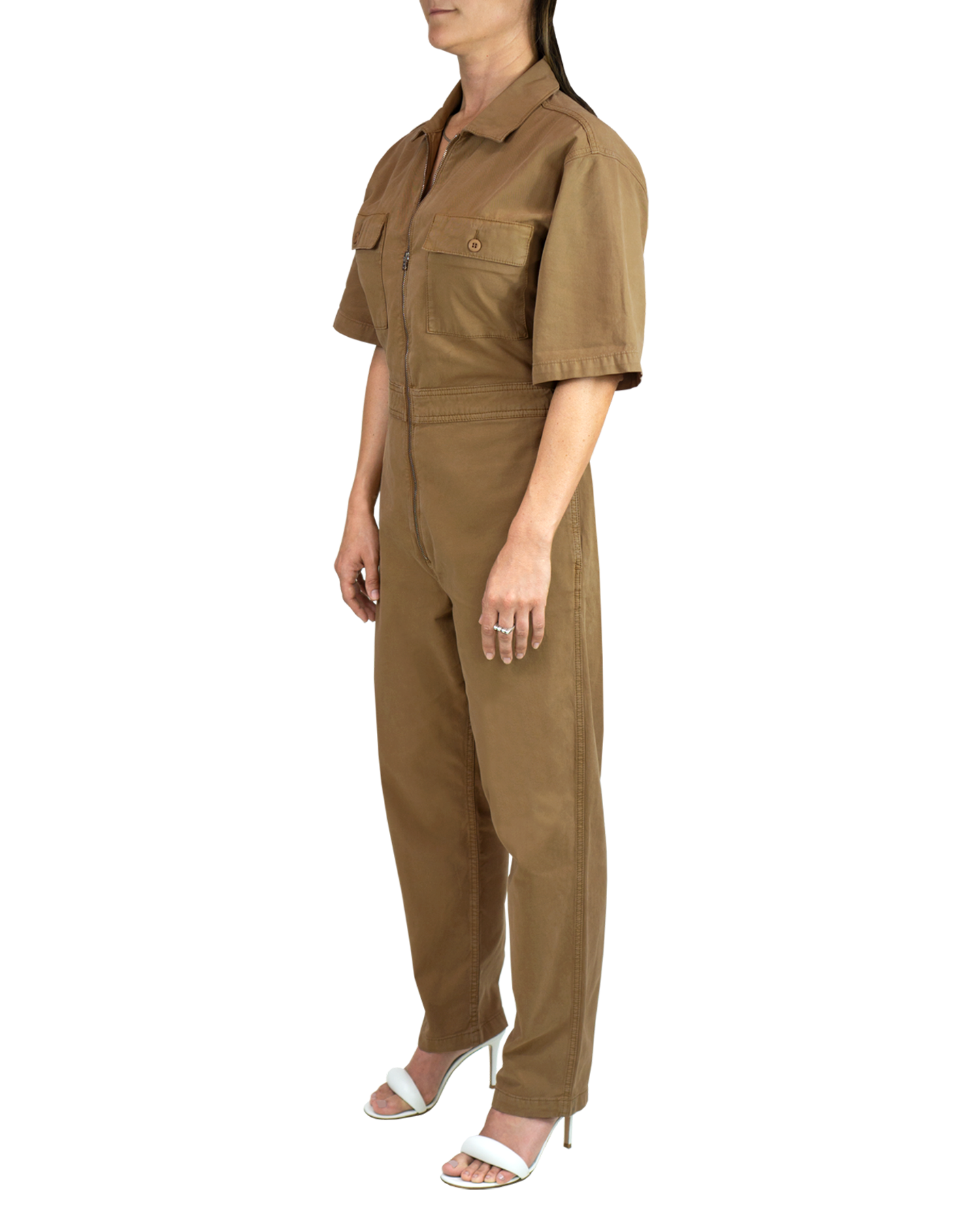 Utility Jumpsuit in Ermine