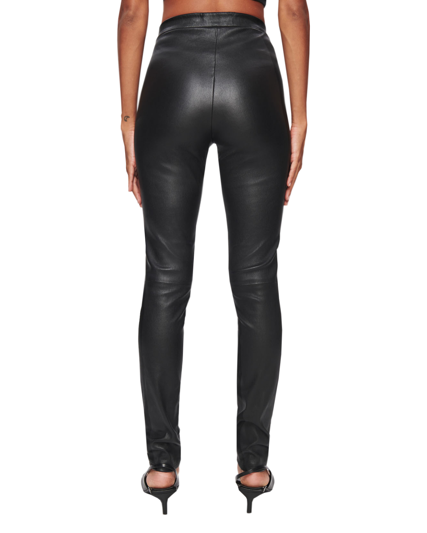 Leather Leggings in Black