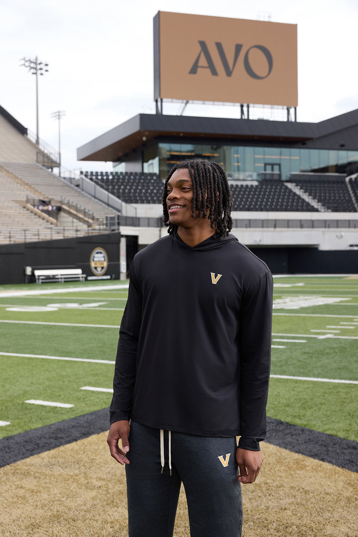 Vanderbilt Logo Flex Form Mens Hoodie