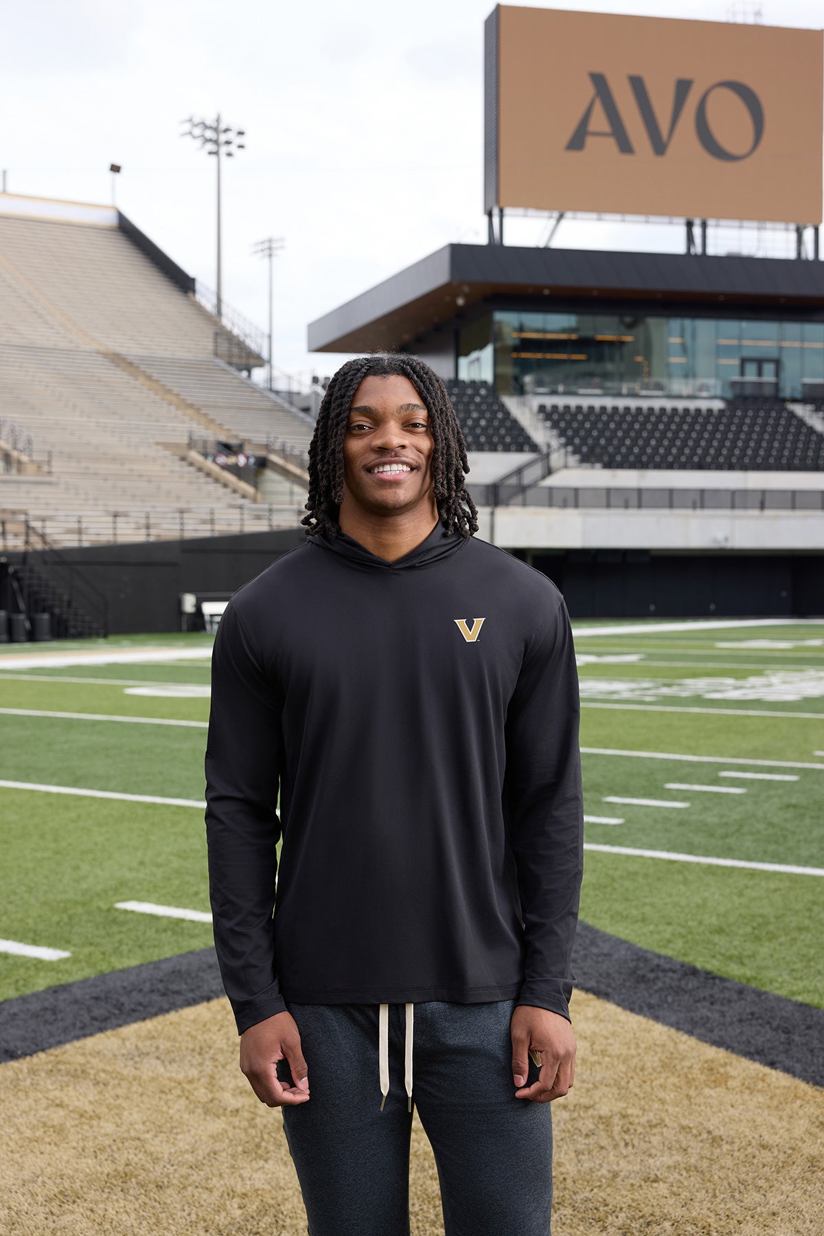 Vanderbilt Logo Flex Form Mens Hoodie
