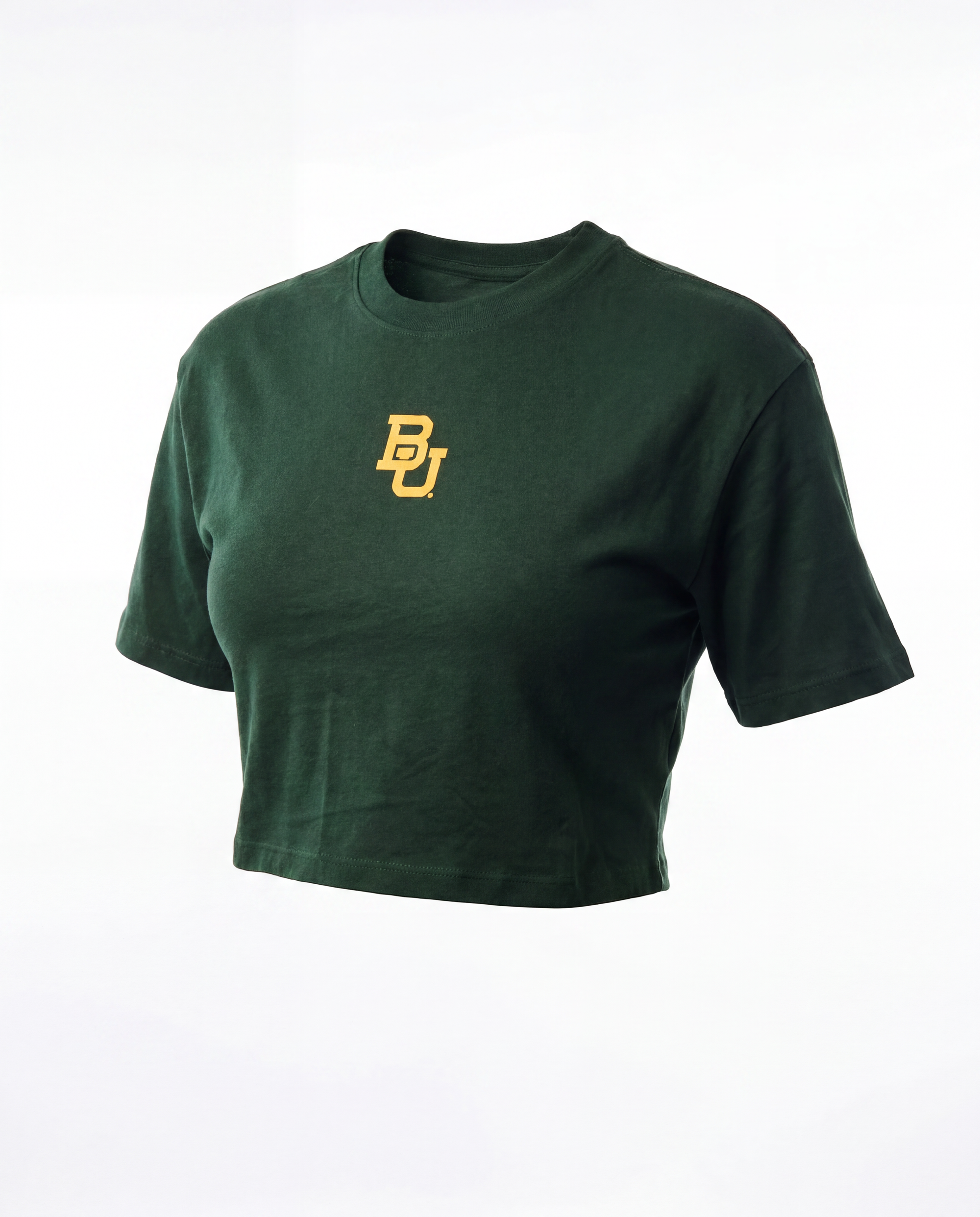 Baylor Logo Cloud Boxy Crop Womens Tee