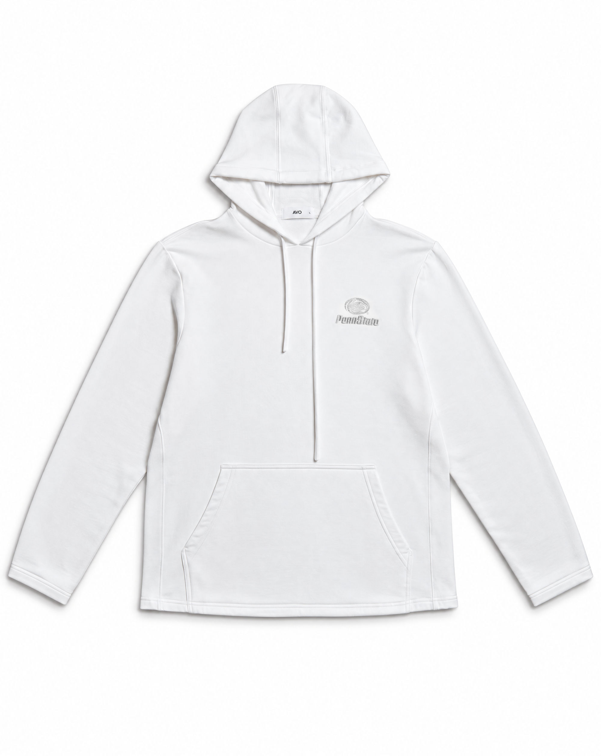 Penn State Men's Softest Fleece Hoodie with Silver Embroidered Vault Logo & WE ARE Embroidered on Back
