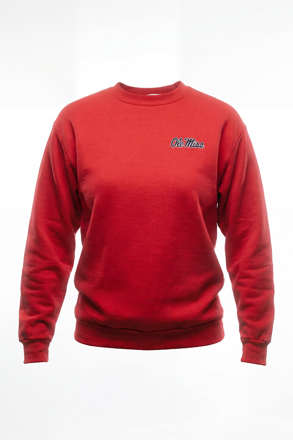 Ole Miss Logo Softest Fleece Crewneck Womens Sweatshirt