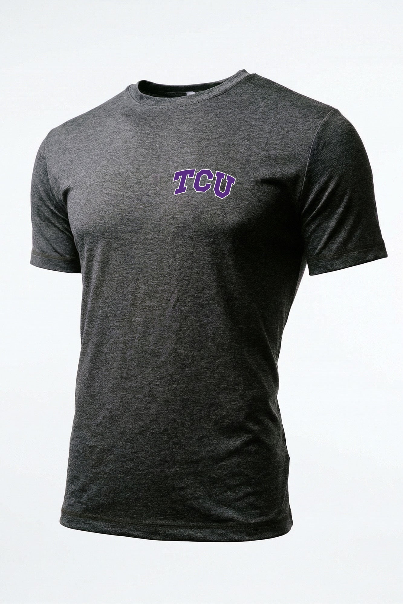Texas Christian Logo Soft Jersey Tech Mens Tee