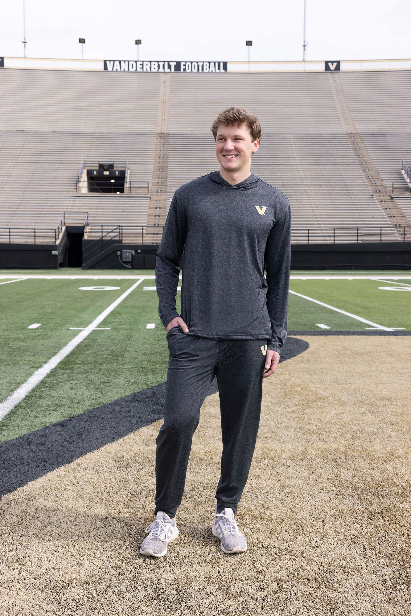 VANDY Logo Soft Jersey Tech Mens Hoodie